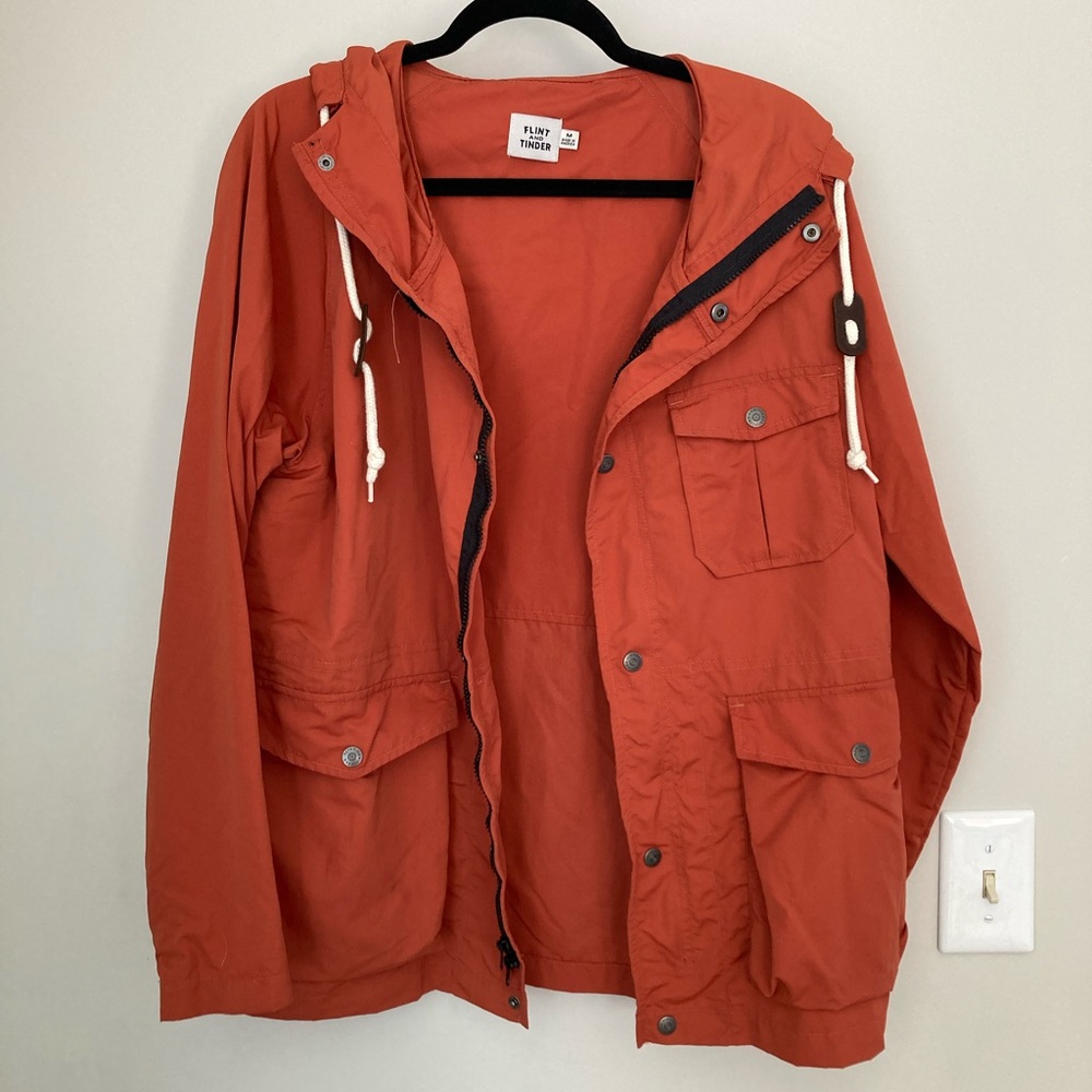 Flint and Tinder Rusty Orange Ridge Shell Lightweight Jacket